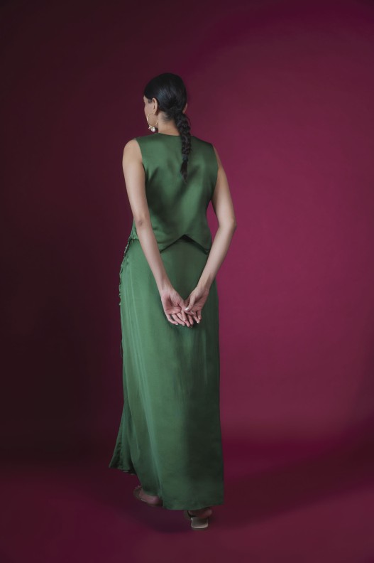 2 Broach Waistcoat Dhoti