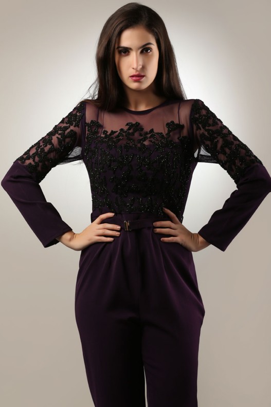 VOLVO NET EMBROIDERED JUMPSUIT