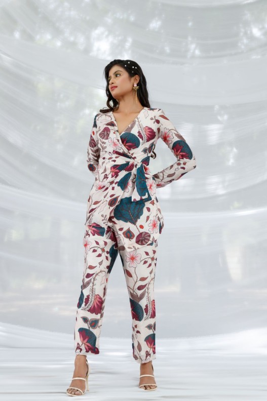  Genie Floral Wrap Up Coordinate Set