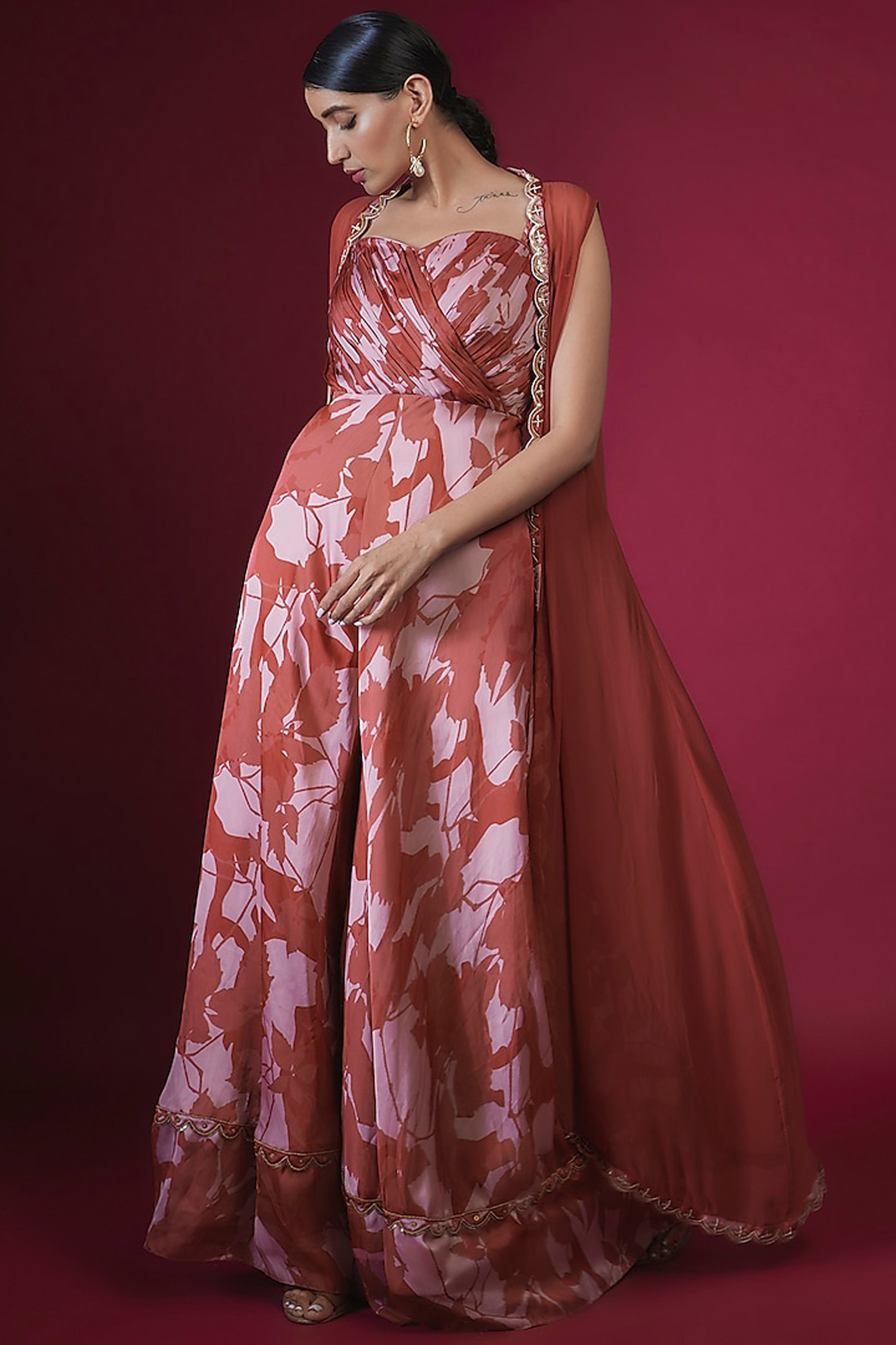 Scallop  Tikki Jumpsuit Jacket