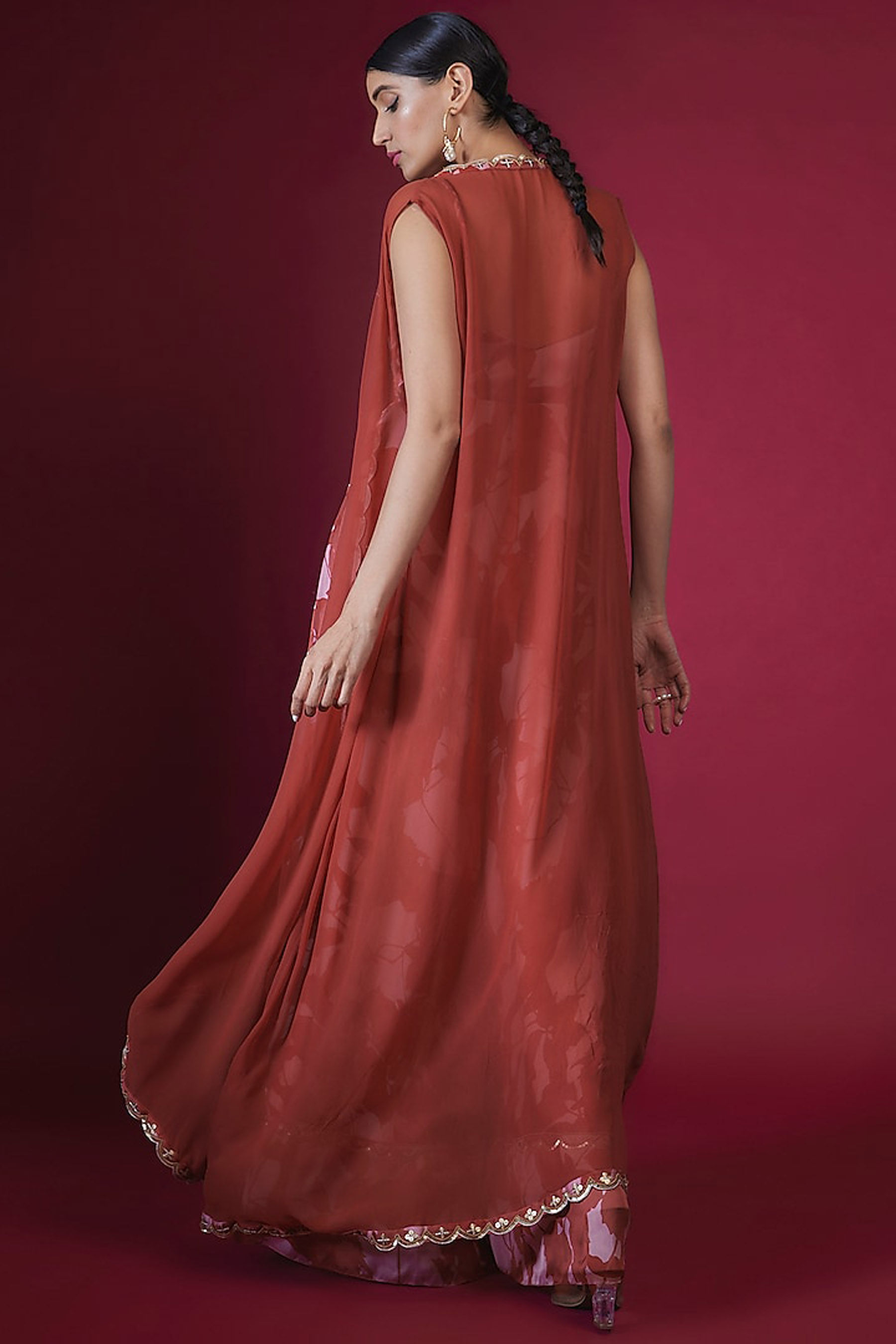 Scallop  Tikki Jumpsuit Jacket